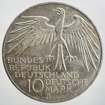 1972-J 10 Mark Munich Olympics Silver Germany Coin | Collectable Grade | a1140