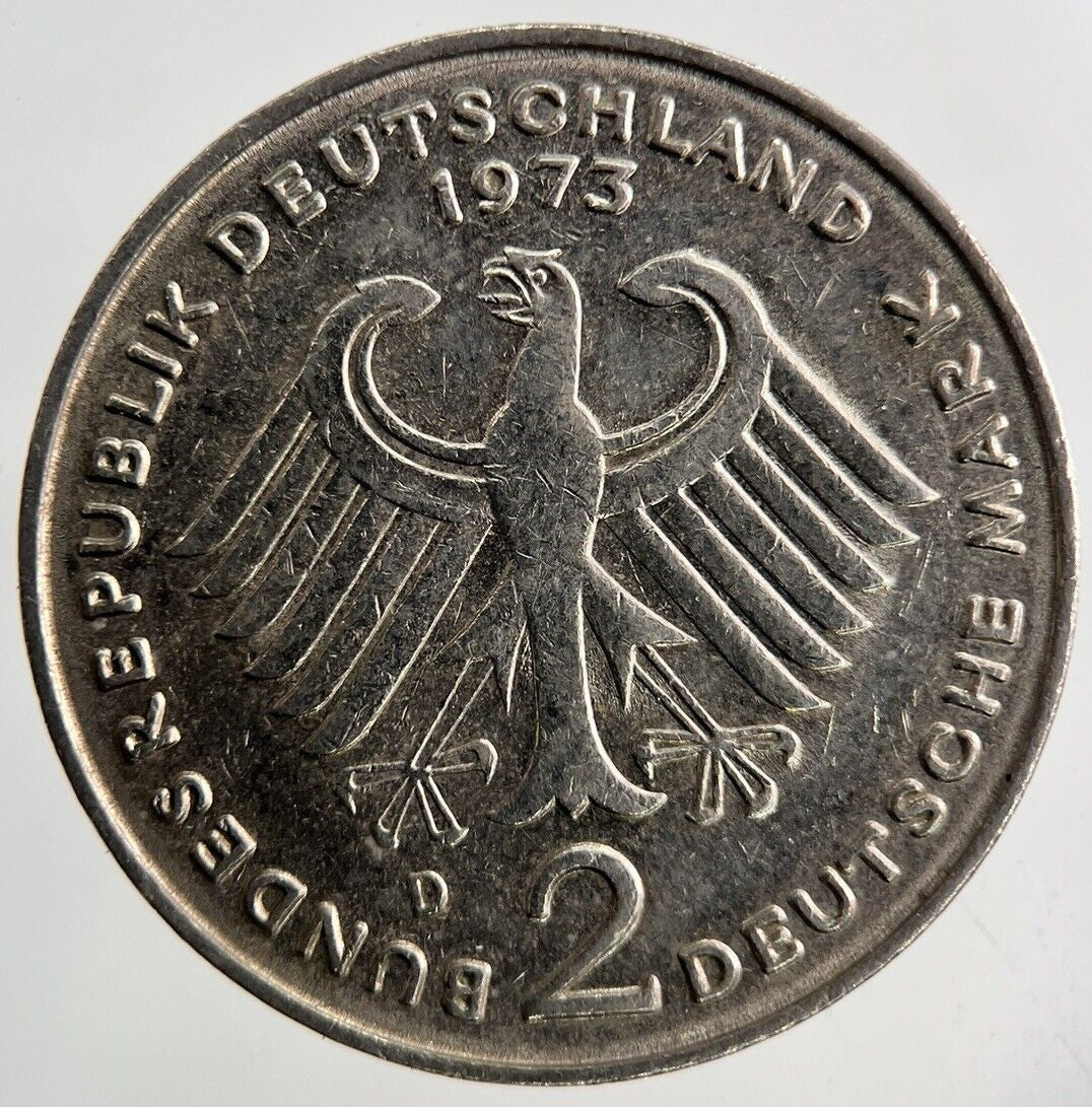 1973 Germany 2 Mark Coin | Fine Collectable Grade