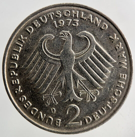 1973 Germany 2 Mark Coin | Fine Collectable Grade
