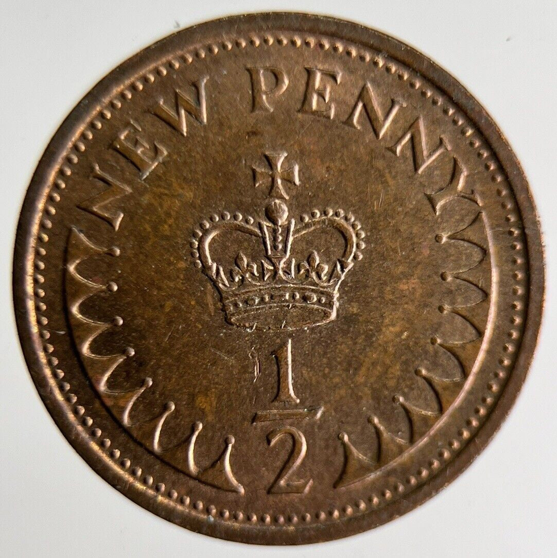 1973 Elizabeth II 2nd New Half 1/2 Penny Coin | Very High Grade