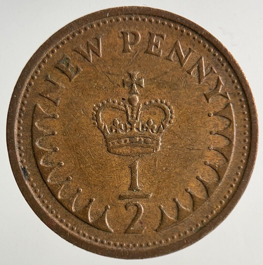 1973 Elizabeth II 2nd New 1/2 Half-Penny Coin | Fine Collectable Grade