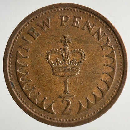 1973 Elizabeth II 2nd New 1/2 Half-Penny Coin | Fine Collectable Grade