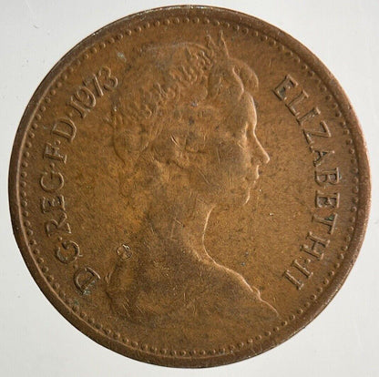 1973 Elizabeth II 2nd New 1/2 Half-Penny Coin | Fine Collectable Grade