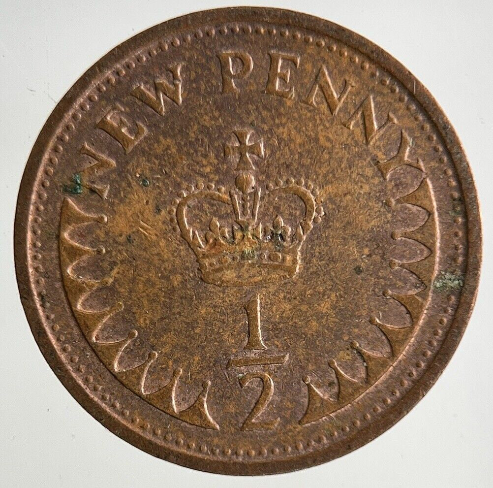 1973 Elizabeth II 2nd New 1/2 Half-Penny Coin | Fine Collectable Grade