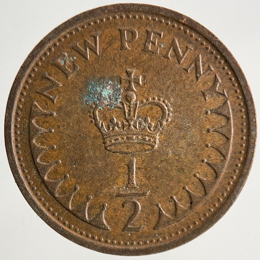 1973 Elizabeth II 2nd New 1/2 Half-Penny Coin | Fine Collectable Grade