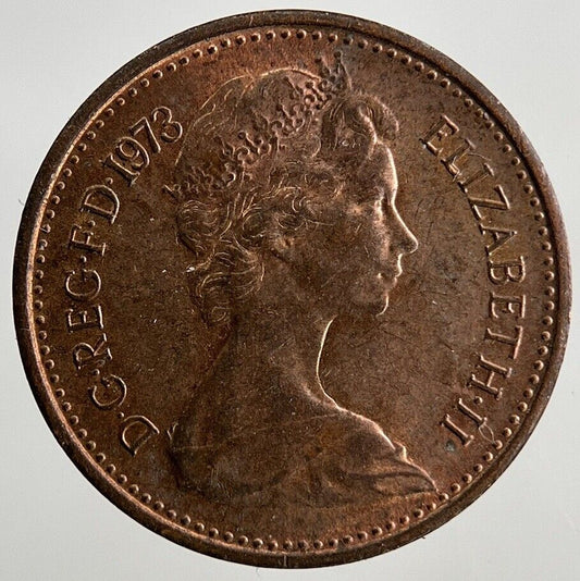 1973 Elizabeth II 2nd 1/2 Half New Penny Pence Coin | Fine Collectable Grade