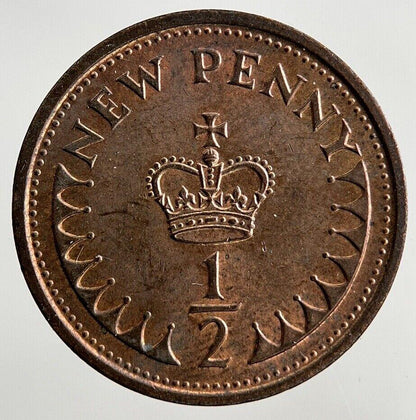1973 Elizabeth II 2nd 1/2 Half New Penny Pence Coin | Fine Collectable Grade