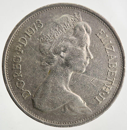 1973 Elizabeth II 2nd 10p Ten-Pence Coin | Fine Collectable Grade