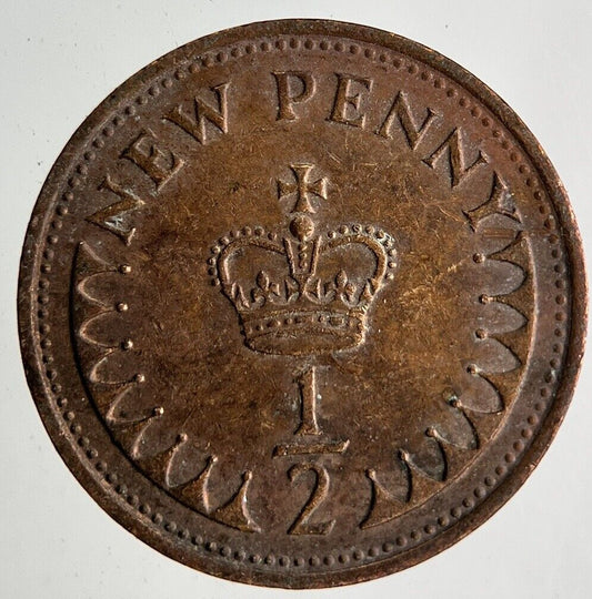 1974 Elizabeth II 2nd New Half-Penny Coin | Very High Grade