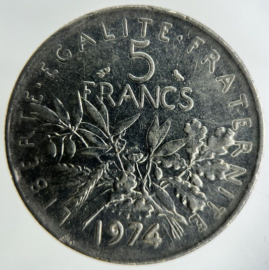 1974 France 5 Francs Coin | Fine Collectable Grade
