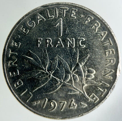 1974 France 1 Franc Coin | Fine Collectable Grade