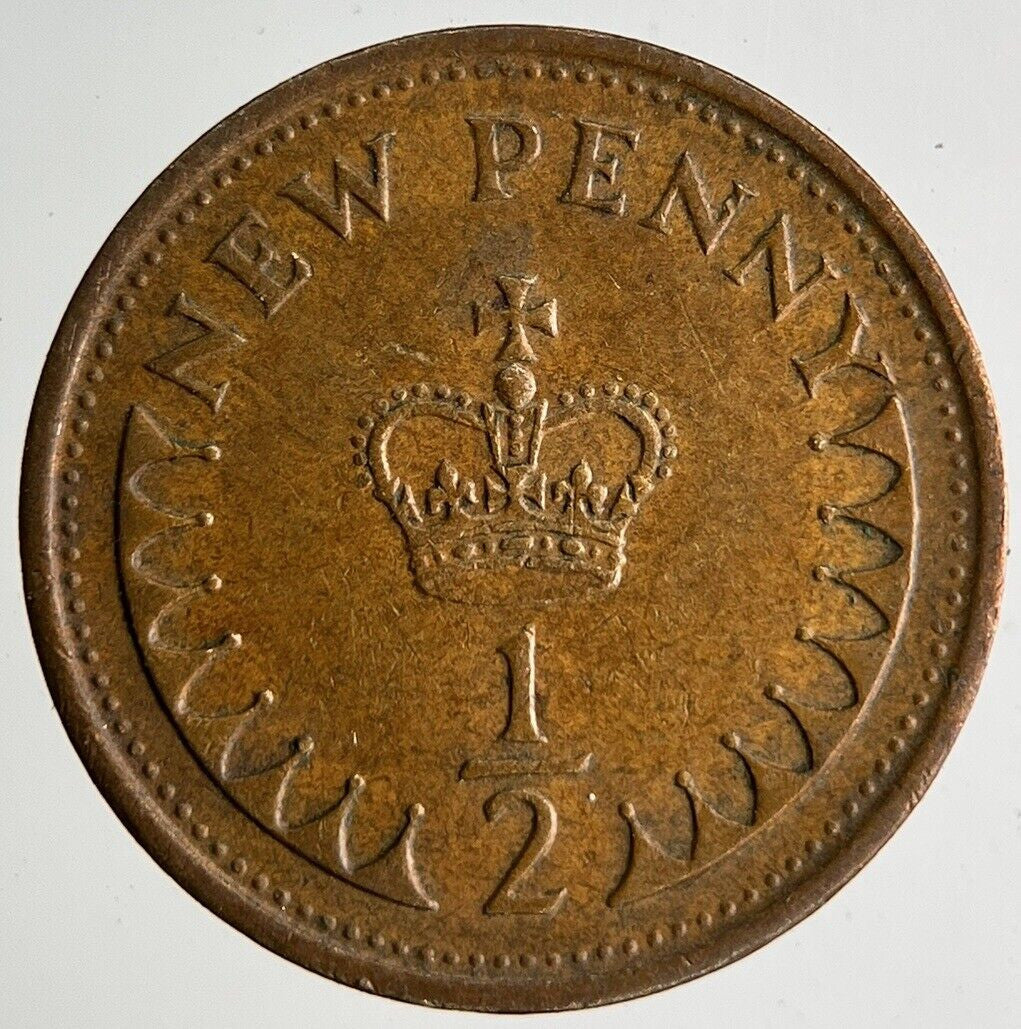 1974 Elizabeth II 2nd New Half-Penny Coin | Very High Grade