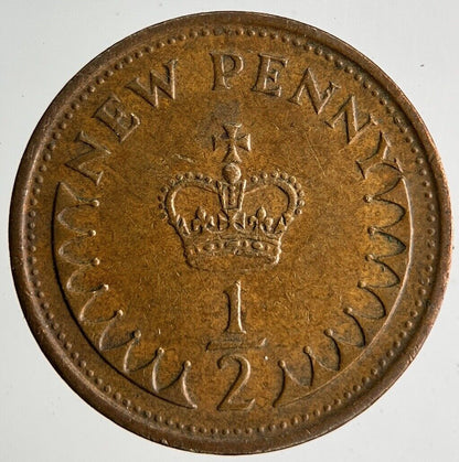 1974 Elizabeth II 2nd New Half-Penny Coin | Very High Grade
