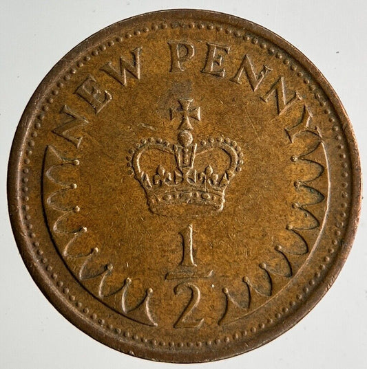 1974 Elizabeth II 2nd New Half-Penny Coin | Very High Grade