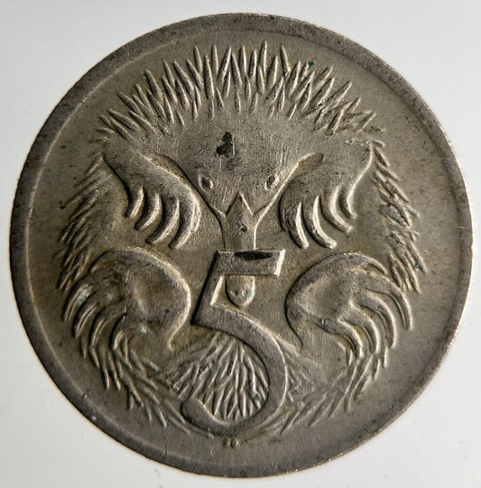 1974 Australia 5 Cents Coin | Fine Collectable Grade
