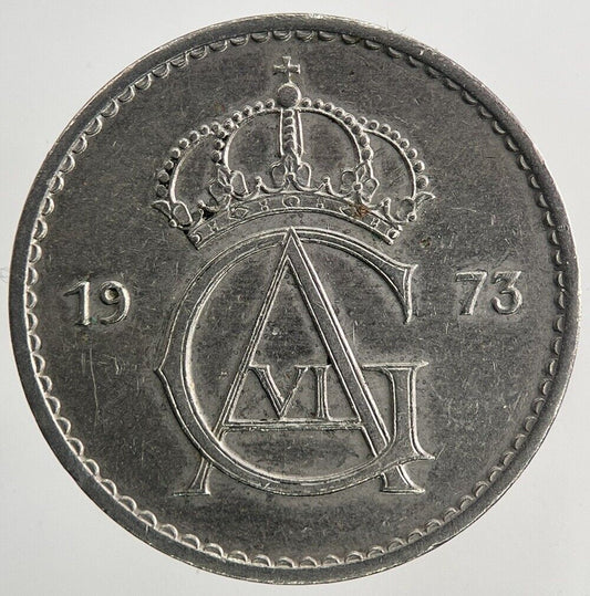 1973 Sweden 50 Ore Coin | Very High Grade