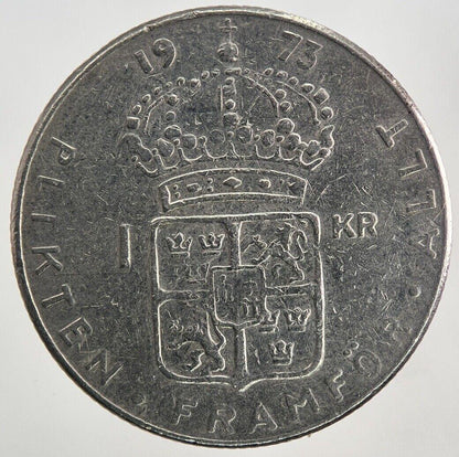 1973 Sweden 1 Krona Coin | Very High Grade