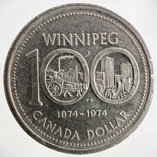 1974 Canada One Dollar Nickel Coin | Fine Collectable Grade