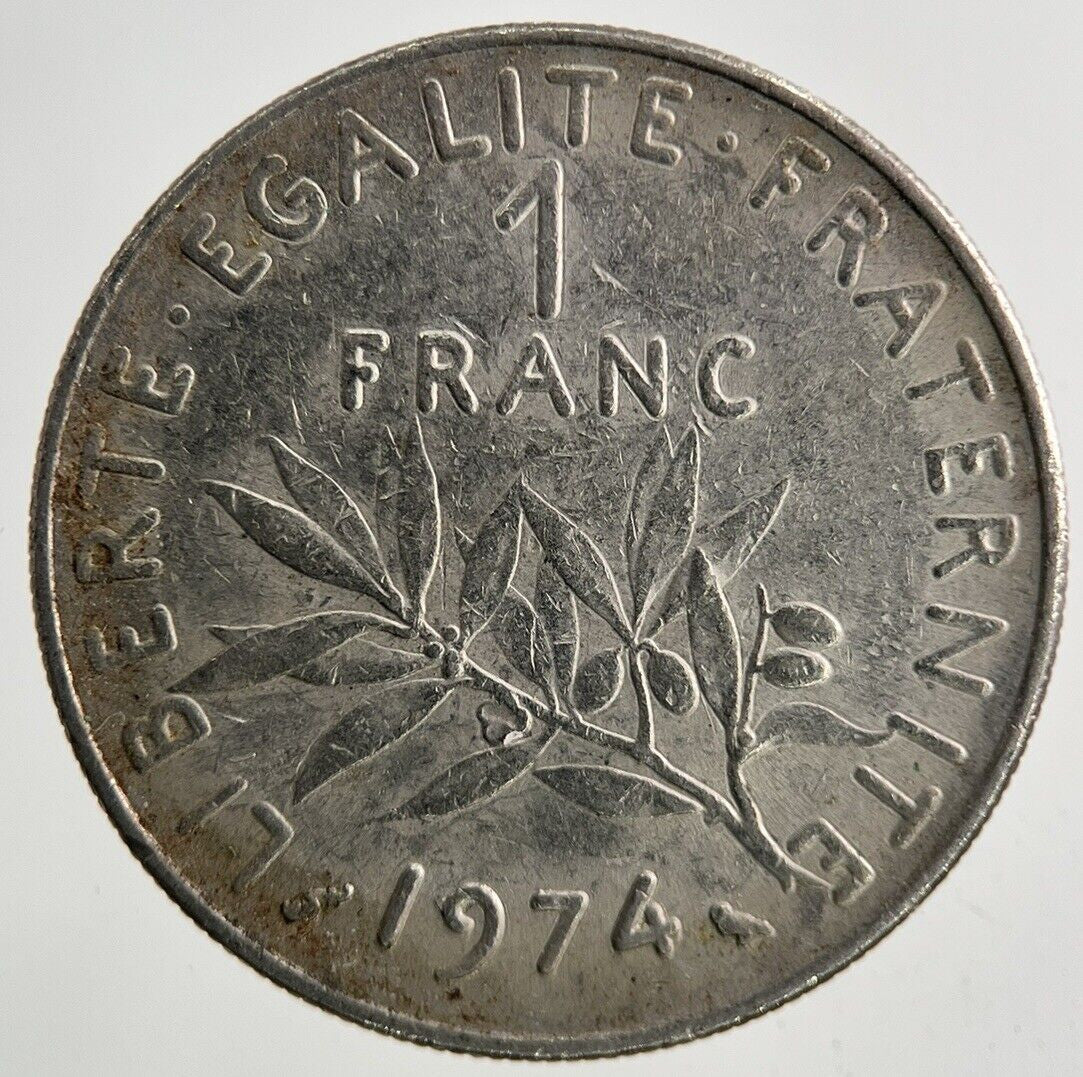 1974 France 1 Franc Coin | Fine Collectable Grade