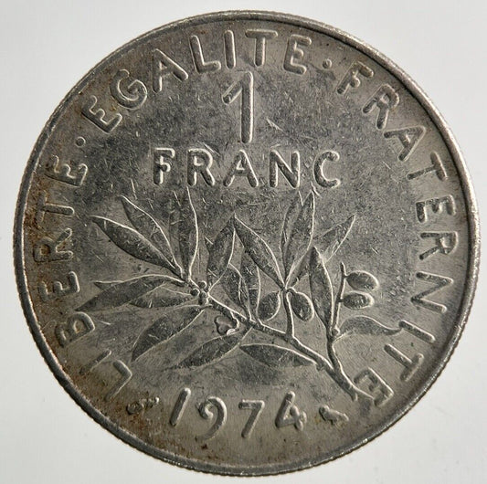 1974 France 1 Franc Coin | Fine Collectable Grade