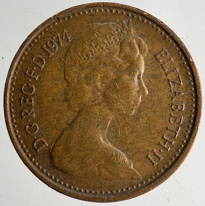 1974 Elizabeth II New 1/2 Half-Penny Coin | Very High Grade
