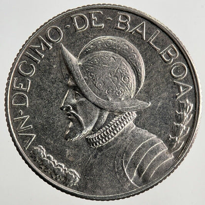 1973 Panama Un Decimo 1/10 Balboa Coin | Fine Collectable Grade