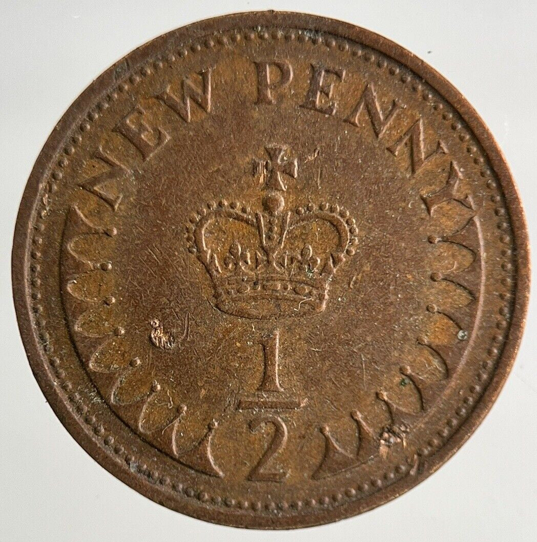 1974 Elizabeth II 2nd New 1/2 Half-Penny Coin | Fine Collectable Grade