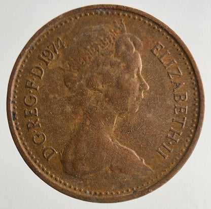 1974 Elizabeth II 2nd New 1/2 Half-Penny Coin | Fine Collectable Grade
