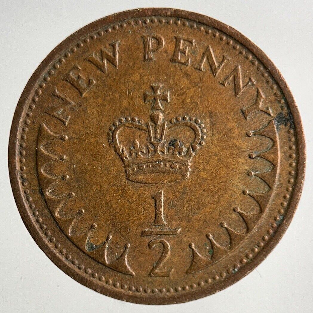 1974 Elizabeth II 2nd New 1/2 Half-Penny Coin | Fine Collectable Grade