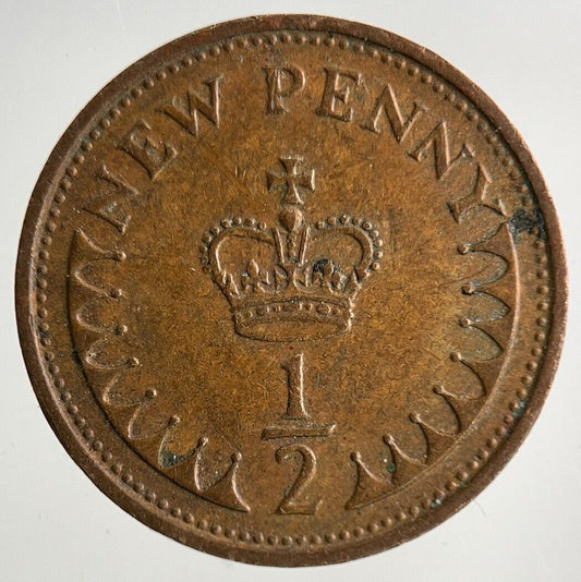 1974 Elizabeth II 2nd New 1/2 Half-Penny Coin | Fine Collectable Grade