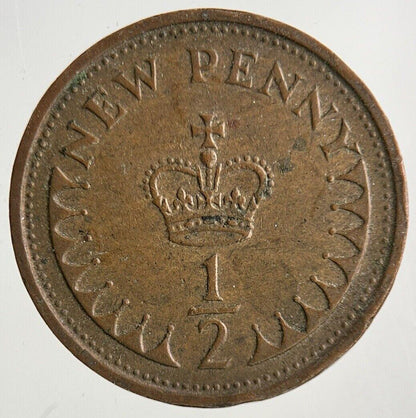 1974 Elizabeth II 2nd New 1/2 Half-Penny Coin | Fine Collectable Grade