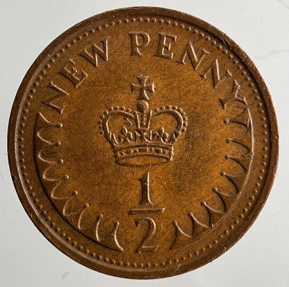 1974 Elizabeth II 2nd 1/2 Half New Penny Pence Coin | Fine Collectable Grade
