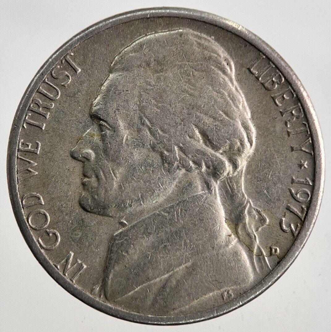 1973 US USA Jefferson Nickel 5 Cents Coin | Fine Collectable Grade