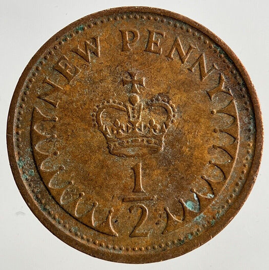 1974 Elizabeth II 2nd 1/2 Half New Penny Pence Coin | Fine Collectable Grade