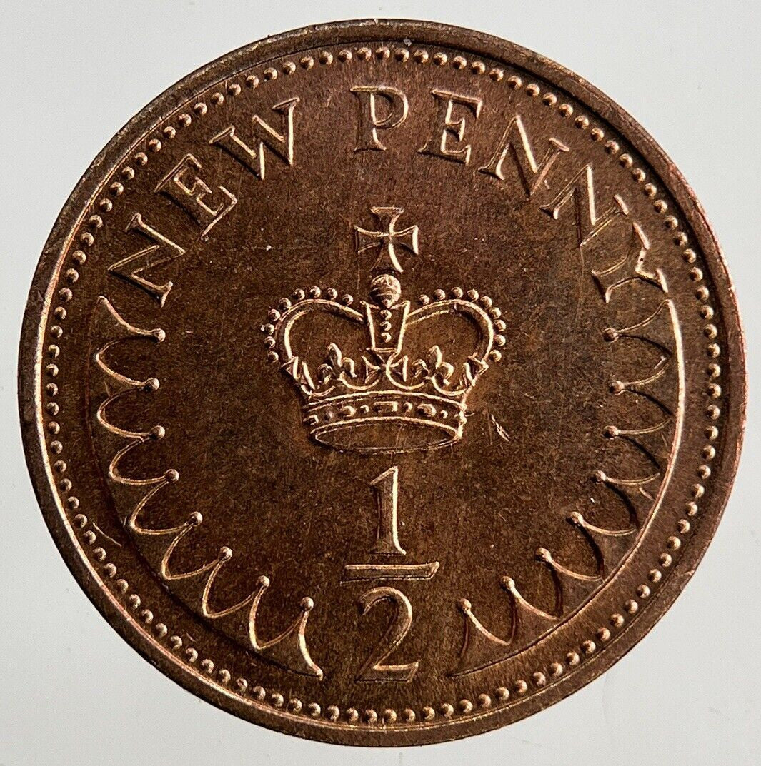 1974 Elizabeth II 2nd 1/2 Half New Penny Pence Coin | Fine Collectable Grade