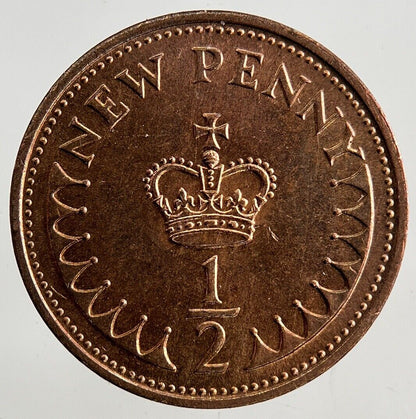 1974 Elizabeth II 2nd 1/2 Half New Penny Pence Coin | Fine Collectable Grade