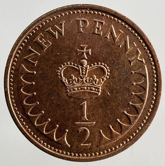 1974 Elizabeth II 2nd 1/2 Half New Penny Pence Coin | Fine Collectable Grade