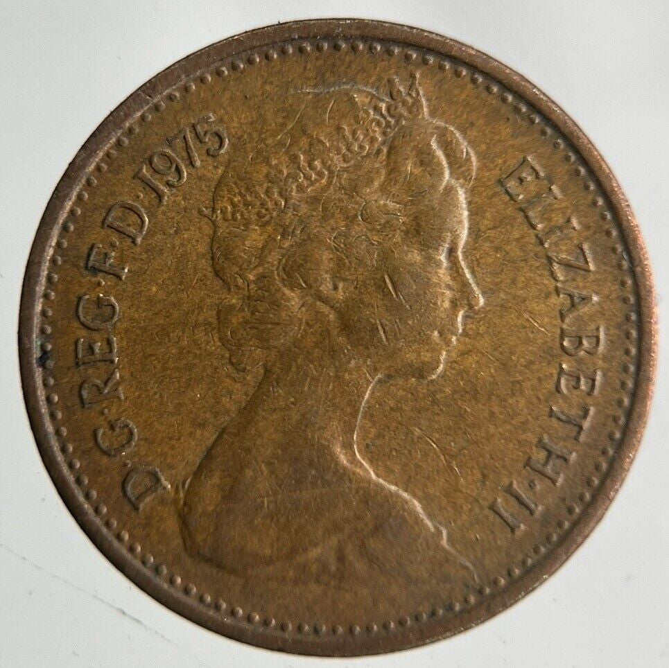 1975 Elizabeth II 2nd New Half-Penny Coin | Very High Grade
