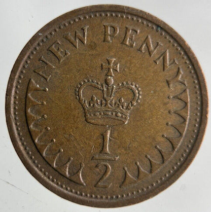 1975 Elizabeth II 2nd New Half-Penny Coin | Very High Grade