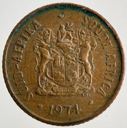 1974 South Africa 1 Cent Coin | Fine Collectable Grade
