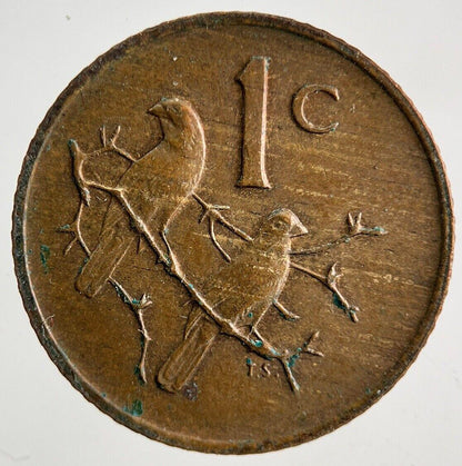 1974 South Africa 1 Cent Coin | Fine Collectable Grade