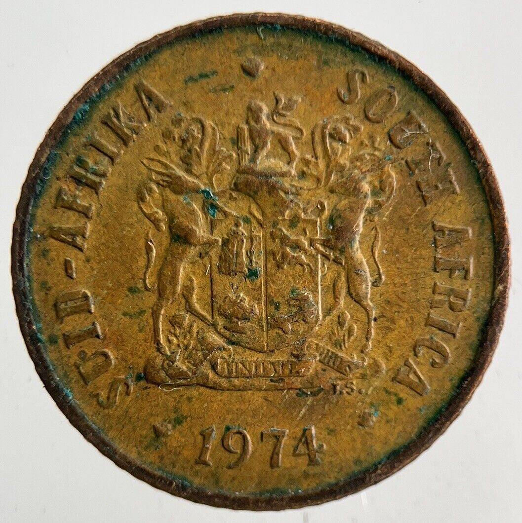 1974 South Africa 1 Cent Coin | Fine Collectable Grade