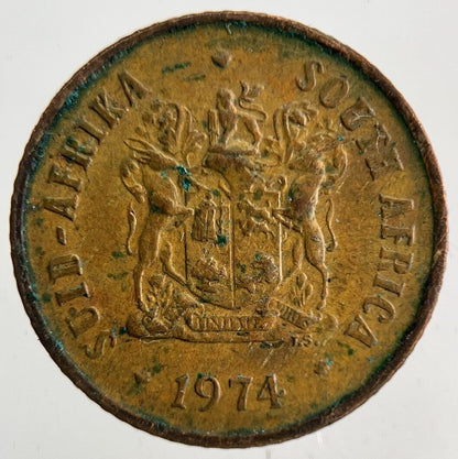 1974 South Africa 1 Cent Coin | Fine Collectable Grade