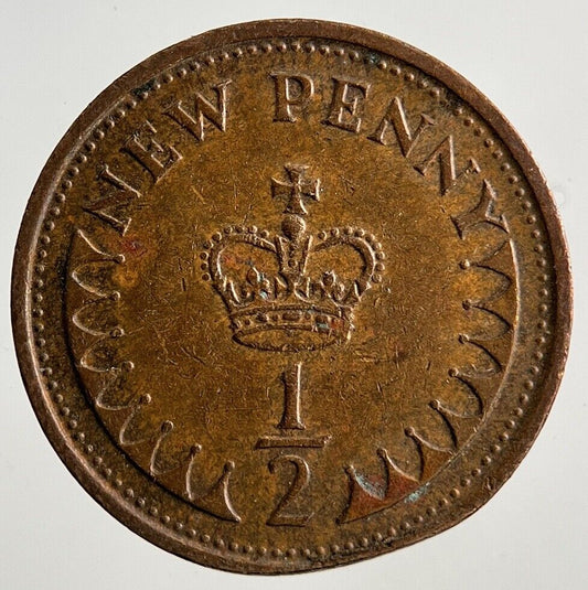 1975 Elizabeth II 2nd 1/2 Half New Penny Pence Coin | Fine Collectable Grade