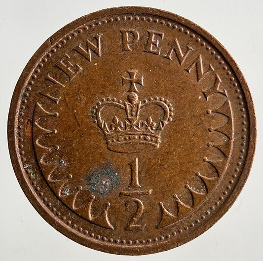 1975 Elizabeth II 2nd 1/2 Half New Penny Pence Coin | Fine Collectable Grade