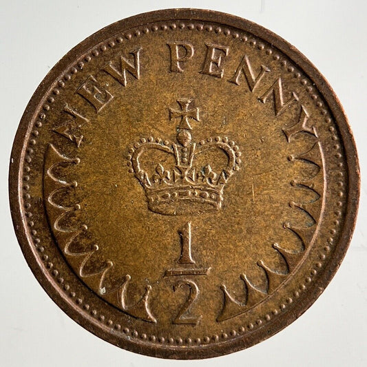 1975 Elizabeth II 2nd 1/2 Half New Penny Pence Coin | Fine Collectable Grade