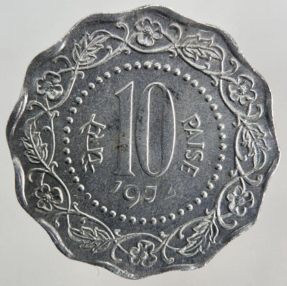 1974 India 10 Paise Coin | Fine Collectable Grade