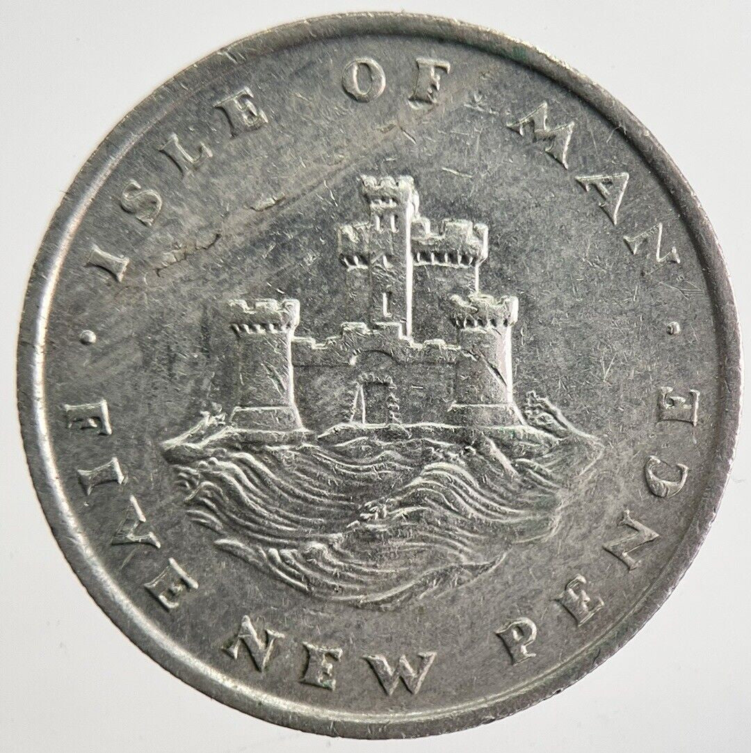 1975 Isle of Man 5p 5 Pence Coin | Very High Grade | a4810