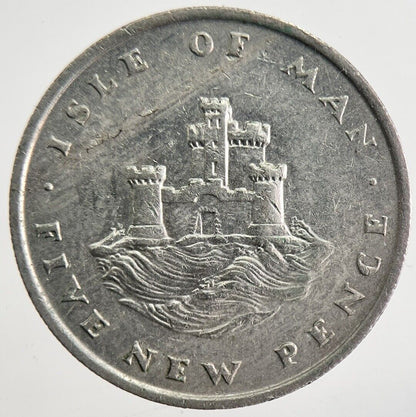 1975 Isle of Man 5p 5 Pence Coin | Very High Grade | a4810