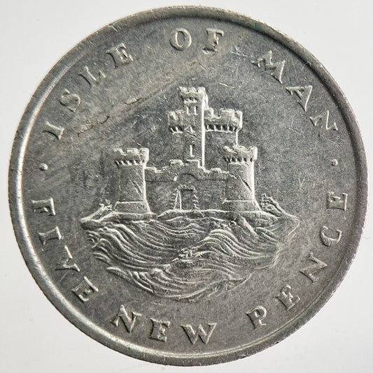 1975 Isle of Man 5p 5 Pence Coin | Very High Grade | a4810